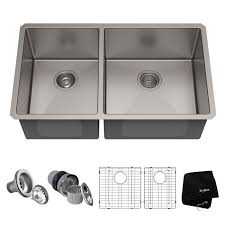 double bowl kitchen sink