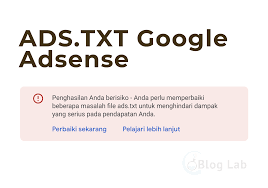 ads txt google adsense pengertian