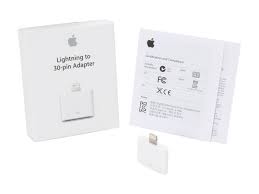 Apple Lightning To 30 Pin Adapter White Md823zm A Newegg Com