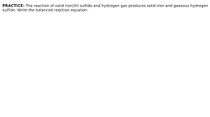 write the balanced chemical equation