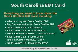 south carolina ebt card food sts ebt