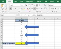 How To Count In Excel Values Text And Blanks Dedicated