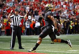 Image result for pictures of football receiver making touchdown