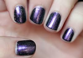 galaxy nails without nail art using