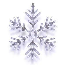 tall hanging snowflake with led lights