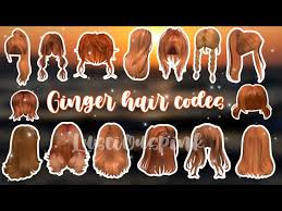 ginger hair codes one you