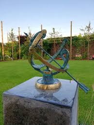 Bronze Sundial Garden Sculpture