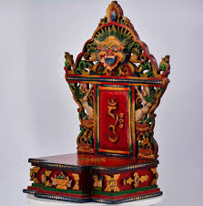 wooden buddhist altar tibetan crafts