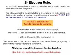 ppt 18 electron rule powerpoint