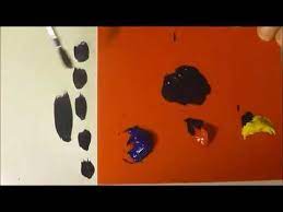 how to make black paint using the