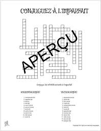 Browse french crossword puzzles resources on teachers pay teachers, a marketplace trusted by millions of teachers for original . French Imperfect Tense Crossword Puzzles Mots Croises Etsy