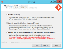 git command line environment on windows