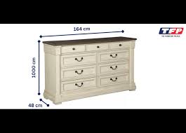 Watsonia Wooden Dresser With 9 Drawers