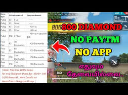 If i decide between paying for it or this website i choose the free. Free Fire Free Diamond Earning App In Tamil Free Diamonds Earning App No Paytm Youtube