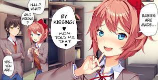 Sayori believes babies are made by... : r/DDLC