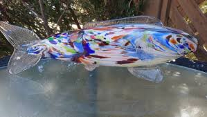 Vintage Murano Glass Fish Blown