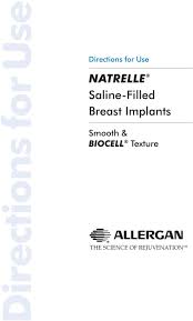 Irections For Use Natrelle Saline Filled Breast Implants