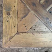 Large Reclaimed Wood Parquet Coffee