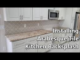 installing arabesque tile kitchen