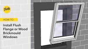 how to install flush or wood