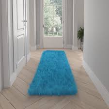 oliver 2x7 luxury faux fur rug in