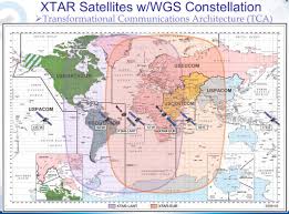 x band satellite coverage footprint
