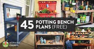 45 Diy Potting Bench Plans That Will