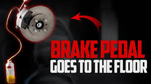 brake pedal goes to the floor