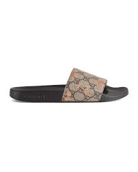 gucci berry print slide in natural lyst