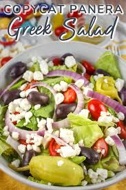 how to make copycat panera greek salad