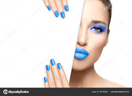 beauty makeup nail art concept