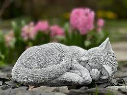 Amazing Curled Sleeping Cat Statue