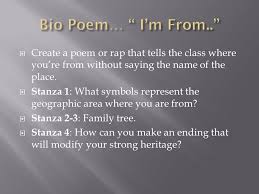 Read short, long, best, and famous poem. Create A Poem Or Rap That Tells The Class Where You Re From Without Saying The Name Of The Place Stanza 1 What Symbols Represent The Geographic Ppt Download