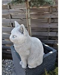 Sitting Cat Statue Concrete Cat Cat