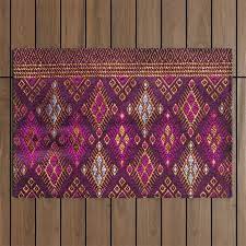 thai silk faric outdoor rug