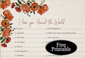 free printable i love you around the