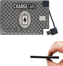 A charge card is a card that enables the cardholder to make purchases which are paid for by the card issuer. Amazon Com Chargecard By Aquavault Ultra Thin Powerful Credit Card Sized Portable Charger Battery Bank 2700mah 2 1a Fast Charge External Charger With Interchangeable Cables Lightning Usb C Mini Usb