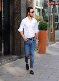 This combination is gender neutral and can make you look like a breath of. White Shirt Blue Jeans Combination Shop Clothing Shoes Online