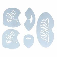 face painting body art stencil template