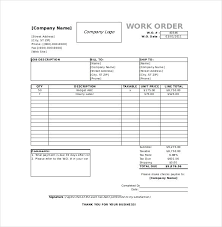 Printable Order Form Template Maintenance Work Forms Idea Purchase
