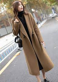 Buy Brown Wool Coat Long Wool Coat