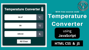 rature converter using html css