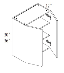 2 door wall cabinet 27 w x 42 h x 12 d