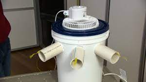 putting a homemade air conditioner to