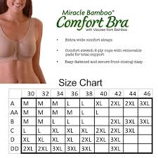Miracle Bamboo 3 Pack Deluxe Bras Front Closure Sleep High Impact Compression Fit Post Surgery Bras Mastectomy Beige