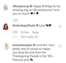 Tiffany Trump Posts Birthday Message To Ivanka Minutes