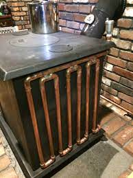 homemade wood stove hydronic radiant