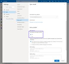 outlook smtp settings