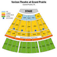 verizon theatre seating chart theatre
