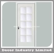 traditional white primed 10 panel door